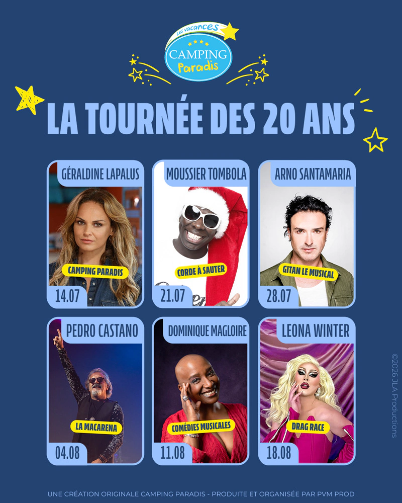 camping paradis soirée animées